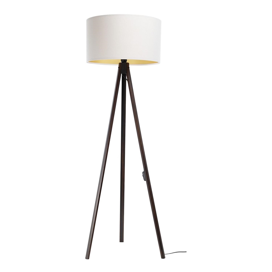 Lampadaire STANDART 1xE27/60W/230V blanc/wenge