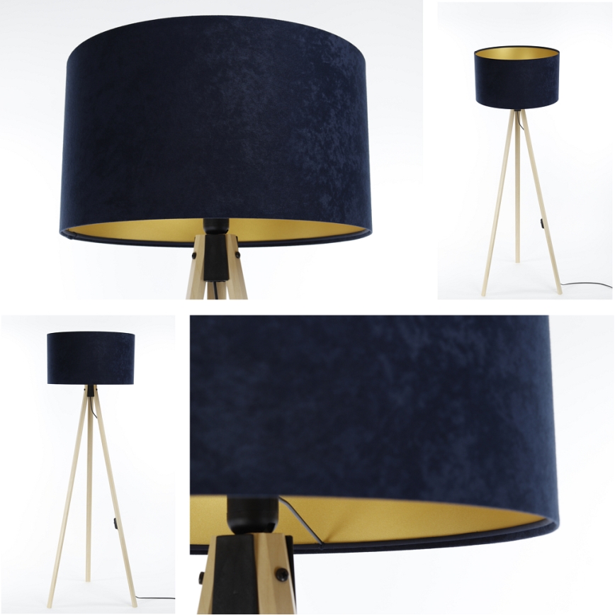 Lampadaire STANDART 1xE27/60W/230V bleu/beige
