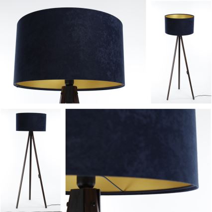 Lampadaire STANDART 1xE27/60W/230V bleu/wenge