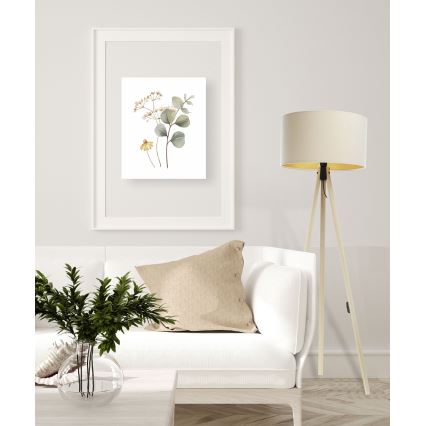 Lampadaire STANDART 1xE27/60W/230V crème/beige