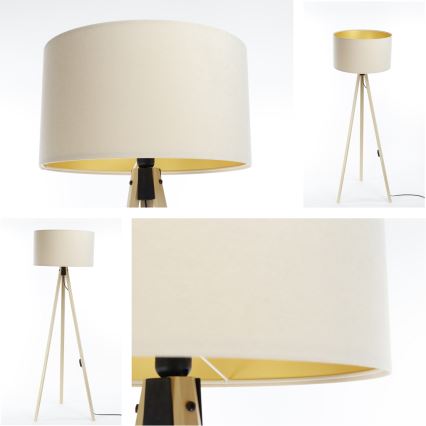 Lampadaire STANDART 1xE27/60W/230V crème/beige
