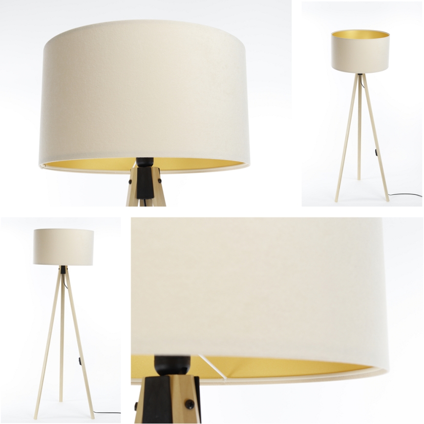 Lampadaire STANDART 1xE27/60W/230V crème/beige