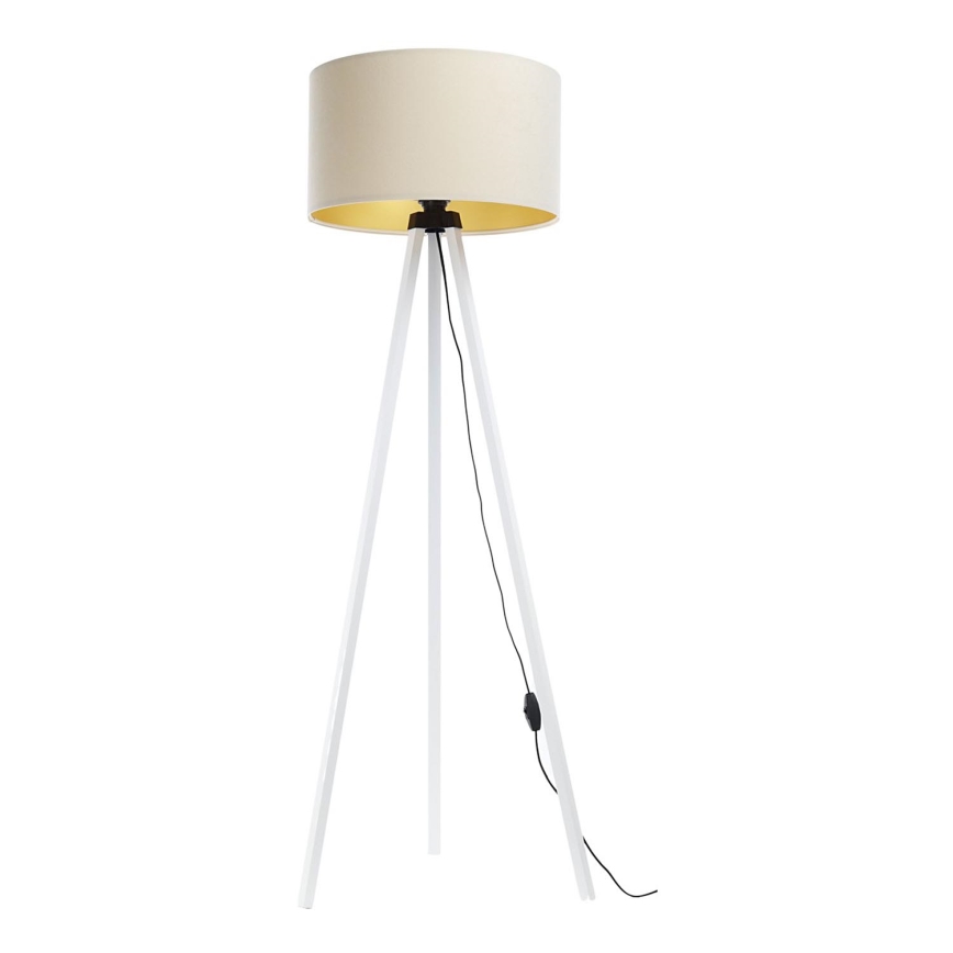 Lampadaire STANDART 1xE27/60W/230V crème/blanc