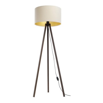 Lampadaire STANDART 1xE27/60W/230V crème/marron