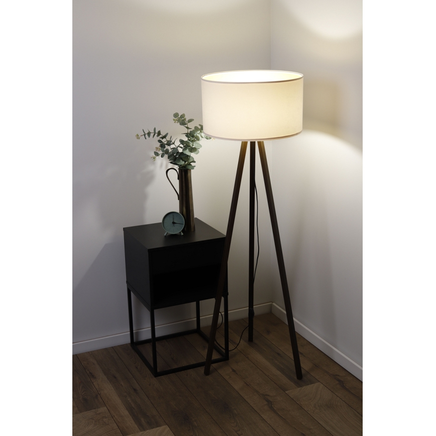 Lampadaire STANDART 1xE27/60W/230V crème/wenge
