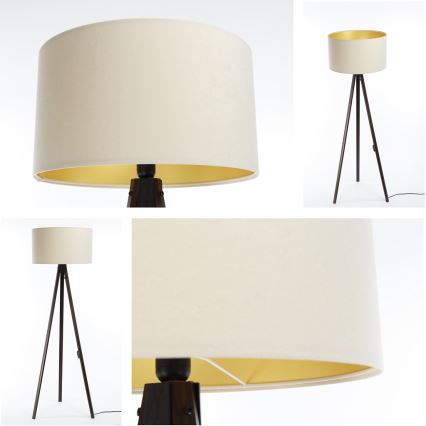 Lampadaire STANDART 1xE27/60W/230V crème/wenge