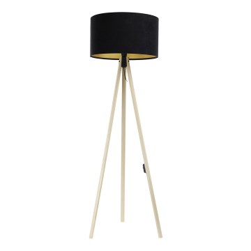 Lampadaire STANDART 1xE27/60W/230V noir/beige