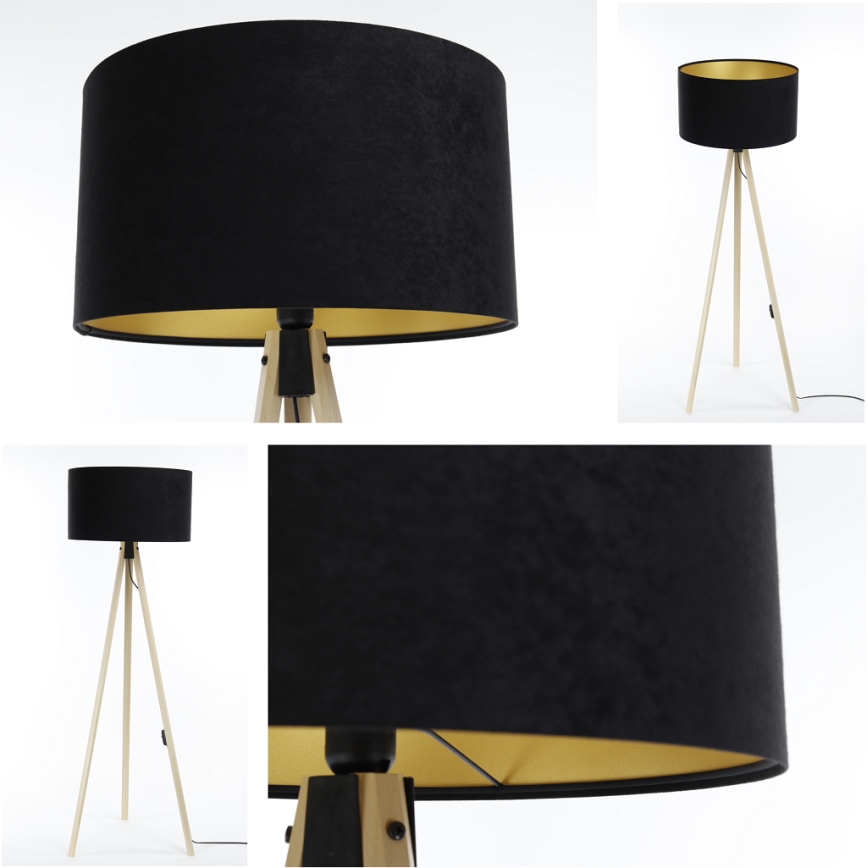 Lampadaire STANDART 1xE27/60W/230V noir/beige