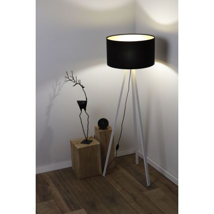 Lampadaire STANDART 1xE27/60W/230V noir/blanc