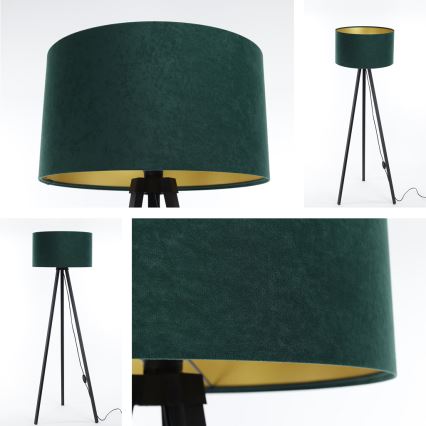 Lampadaire STANDART 1xE27/60W/230V vert/wengé