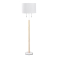Lampadaire sur pied FOGO 2xE27/15W/230V blanc/beige
