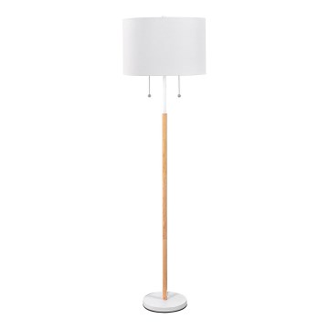 Lampadaire sur pied FOGO 2xE27/15W/230V blanc/beige