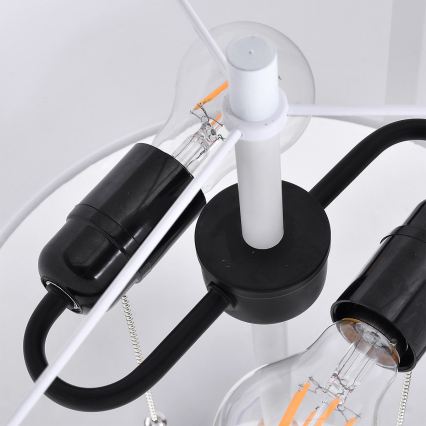 Lampadaire sur pied FOGO 2xE27/15W/230V blanc/beige