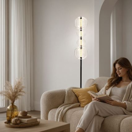 Lampadaire sur pied PLAYA LED/15W/230V noir