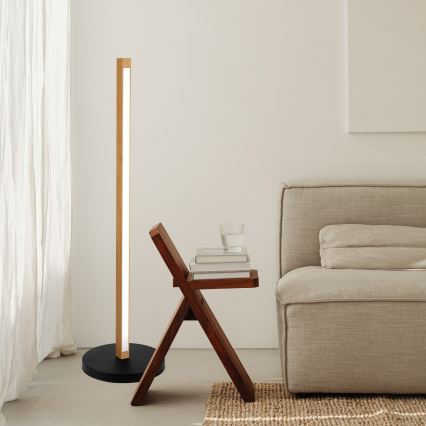 Lampadaire sur pied VERDE LED 18W/230V 3000K chêne/noir