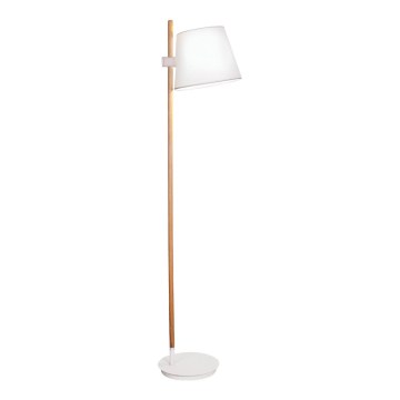 Lampadaire sur pied VIANA 1xE27/60W/230V blanc/marron