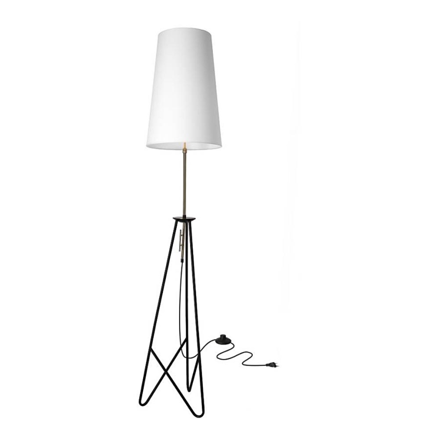 Lampadaire TAFLO 1xE27/60W/230V blanc/noir/doré