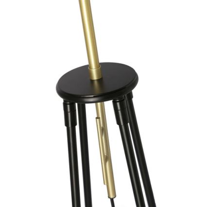 Lampadaire TEGOLA 1xE27/60W/230V noir/doré