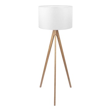 Lampadaire TREVISO 1xE27/25W/230V blanc/bois