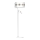 Lampadaire ULTIMO 1xE27/40W/230V + 1xGU10/MR11/7W blanc