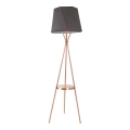 Lampadaire VENEDIK 1xE27/60W/230V gris/cuivre