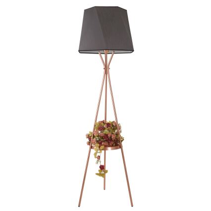 Lampadaire VENEDIK 1xE27/60W/230V gris/cuivre