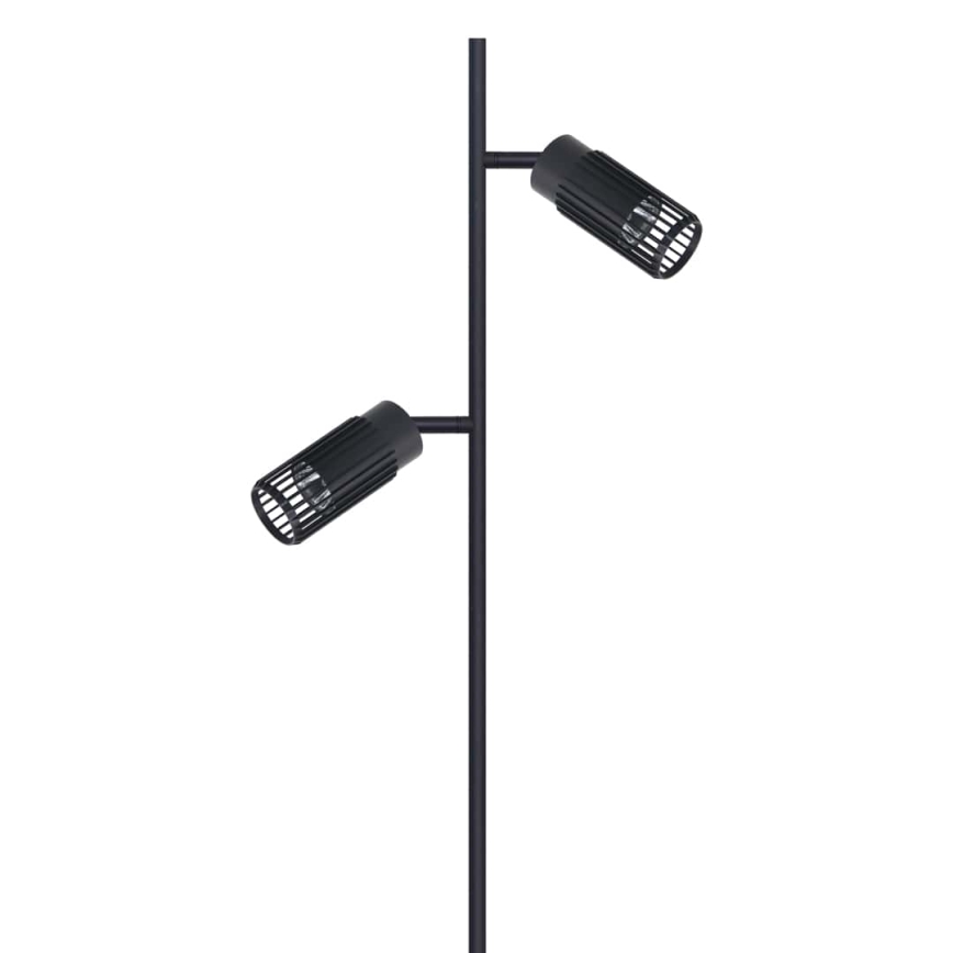 Lampadaire VERTICAL 2xGU10/8W/230V noir