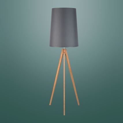 Lampadaire WALZ 1xE27/25W/230V gris/bois