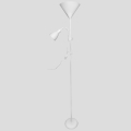 Lampadaire WENDY 1xE27/100W/230V + 1xE14/40W blanc