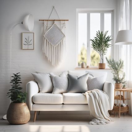 Lampadaire ZACK 1xE27/15W/230V blanc