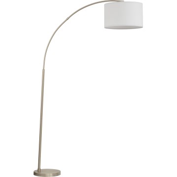 Lampadaire ZENITH 1xE27/15W/230V chrome mat/blanc