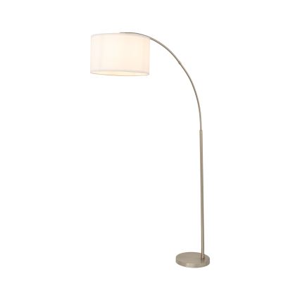 Lampadaire ZENITH 1xE27/15W/230V chrome mat/blanc