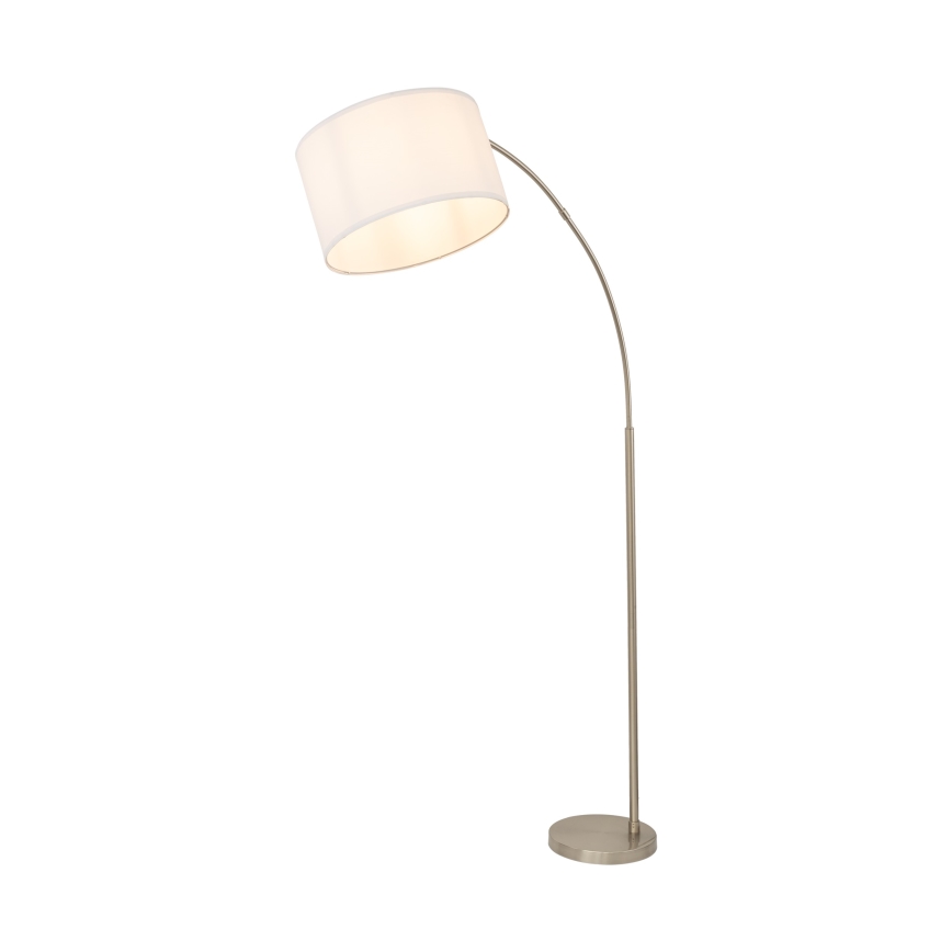 Lampadaire ZENITH 1xE27/15W/230V chrome mat/blanc