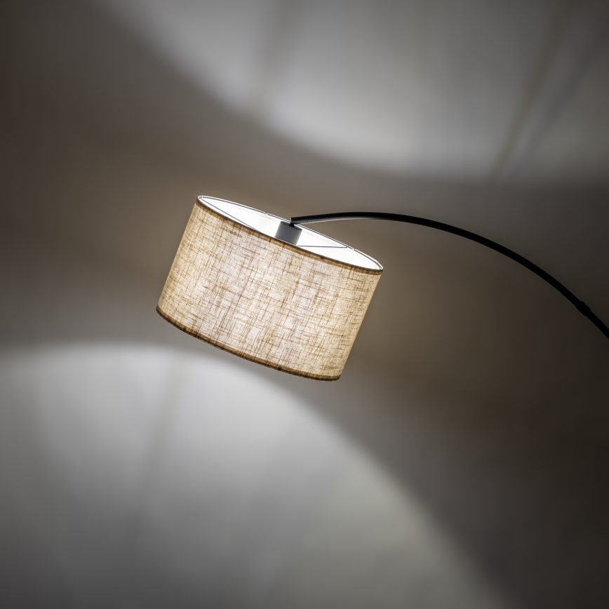 Lampadaire ZENITH 1xE27/15W/230V noir/beige