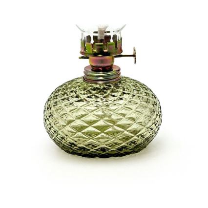 Lampe à huile Eliška 20 cm vert forêt