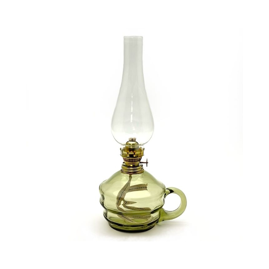 Lampe à huile KLÁRA 34 cm vert forêt