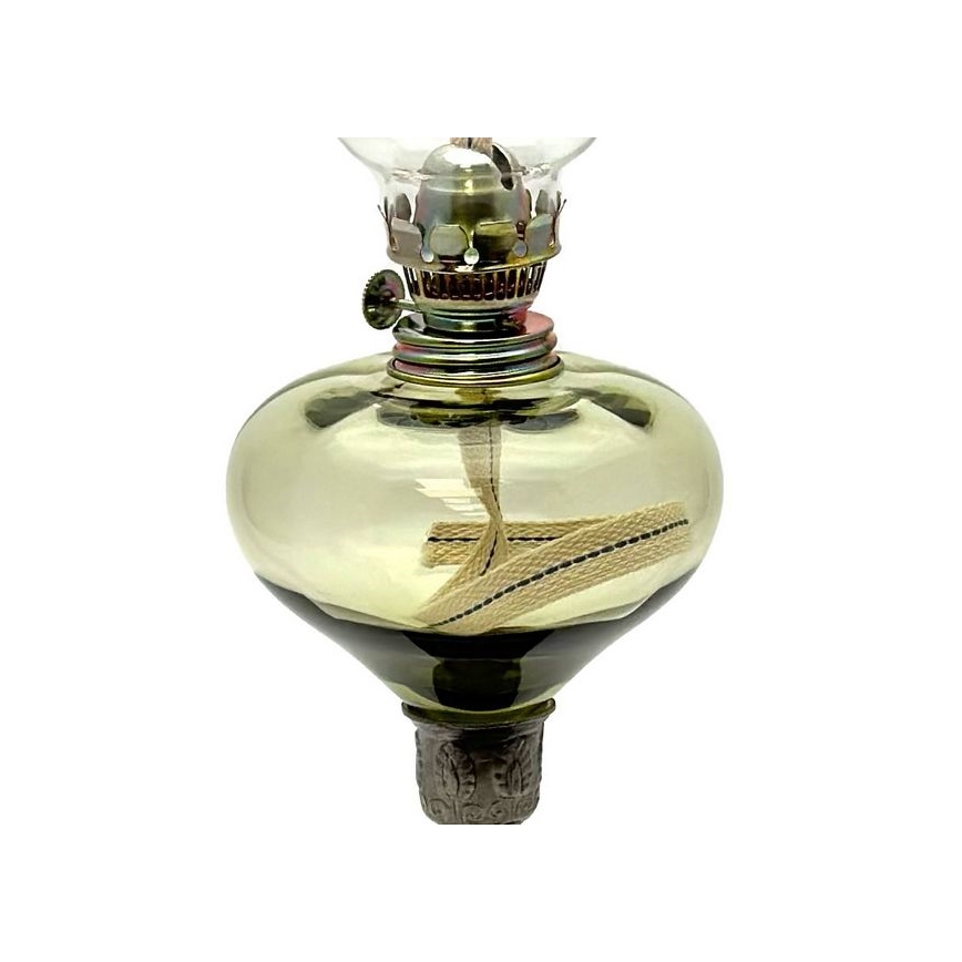 Lampe à huile KRASOMÍRA 42 cm vert forêt