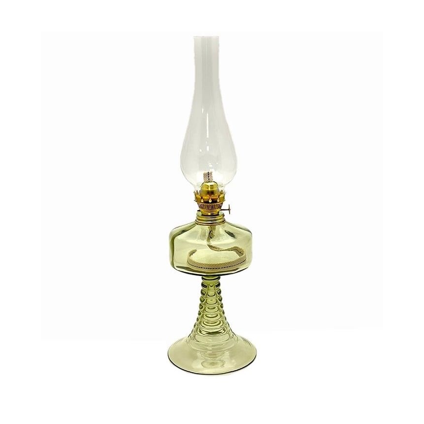 Lampe à huile PETRA 42 cm vert forêt