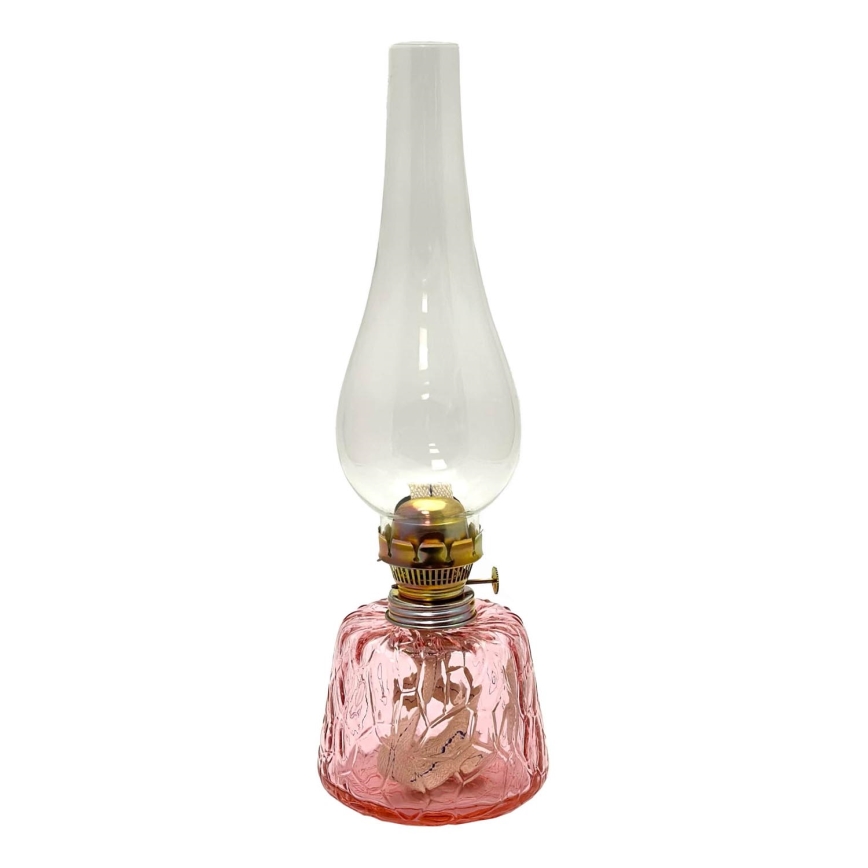 Lampe à huile POLY 38 cm rose