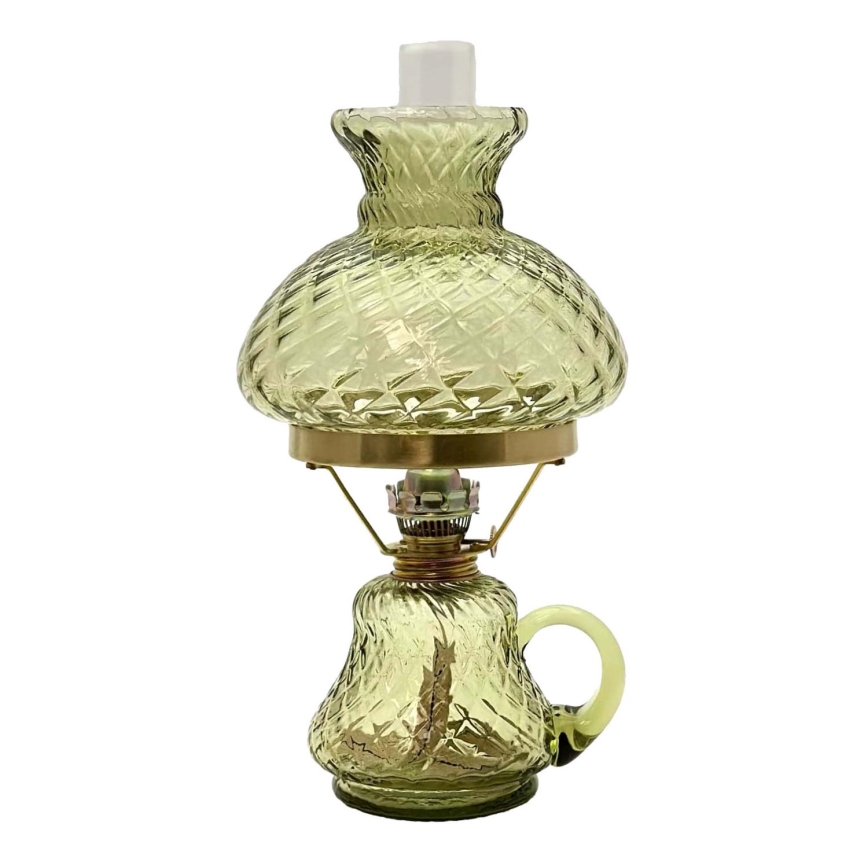 Lampe à huile TEREZA 34 cm vert forêt contrôles