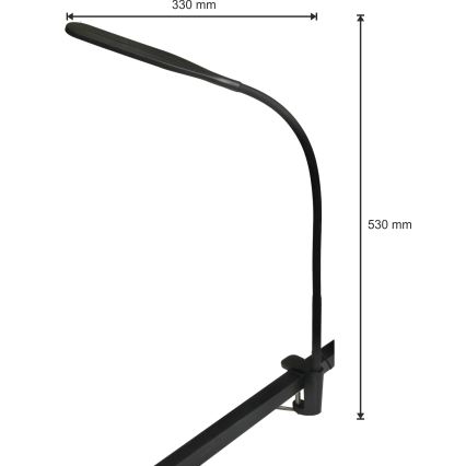 Lampe à intensité variable 3en1 LED/10W/230V 3000/4000/6000K CRI 90 noir