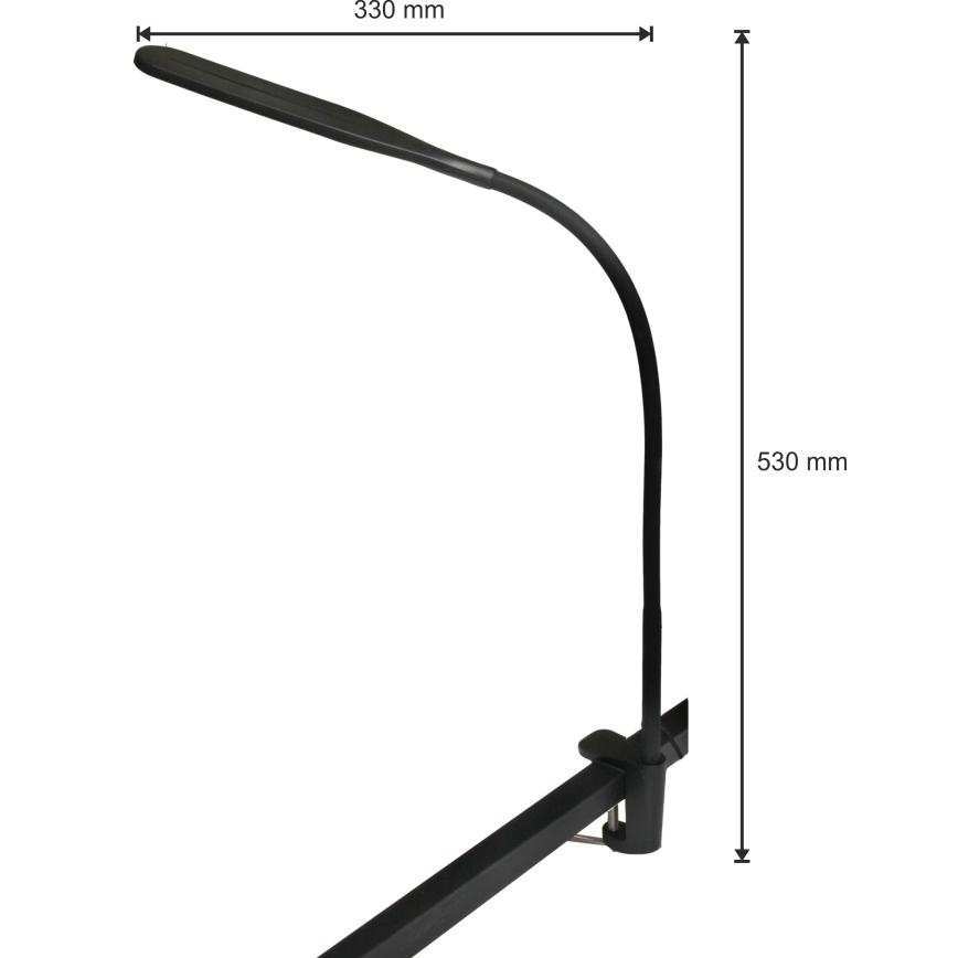 Lampe à intensité variable 3en1 LED/10W/230V 3000/4000/6000K CRI 90 noir