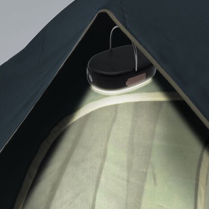 Lampe à intensité variable rechargeable avec fonction de batterie portative K4 LED/1W/5V 3000-6500K IPX4 4000 mAh noir