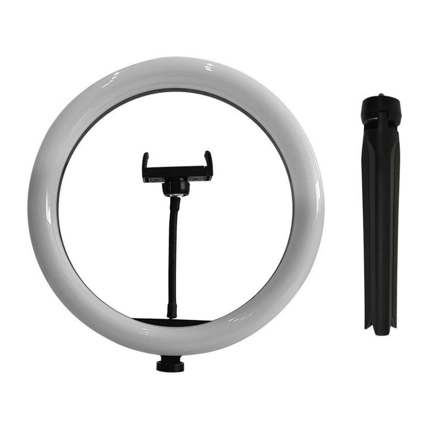 Lampe à intensité variable avec trépied et support pour vlogging LED/10W/5V 3200-5500K
