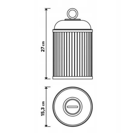 Lampe à intensité variable extérieure CANARI LED/2W/5V IP44