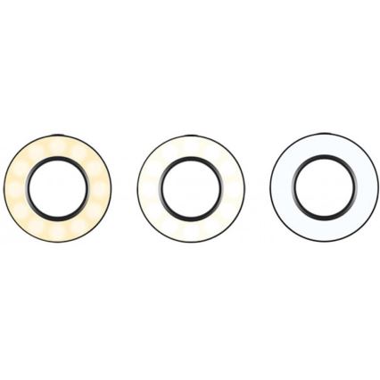 Lampe à intensité variable LED avec pince et support pour vlogging LED/4W/USB