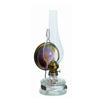 Lampe à pétrole - brevet 5” - ”miroir” en tôle