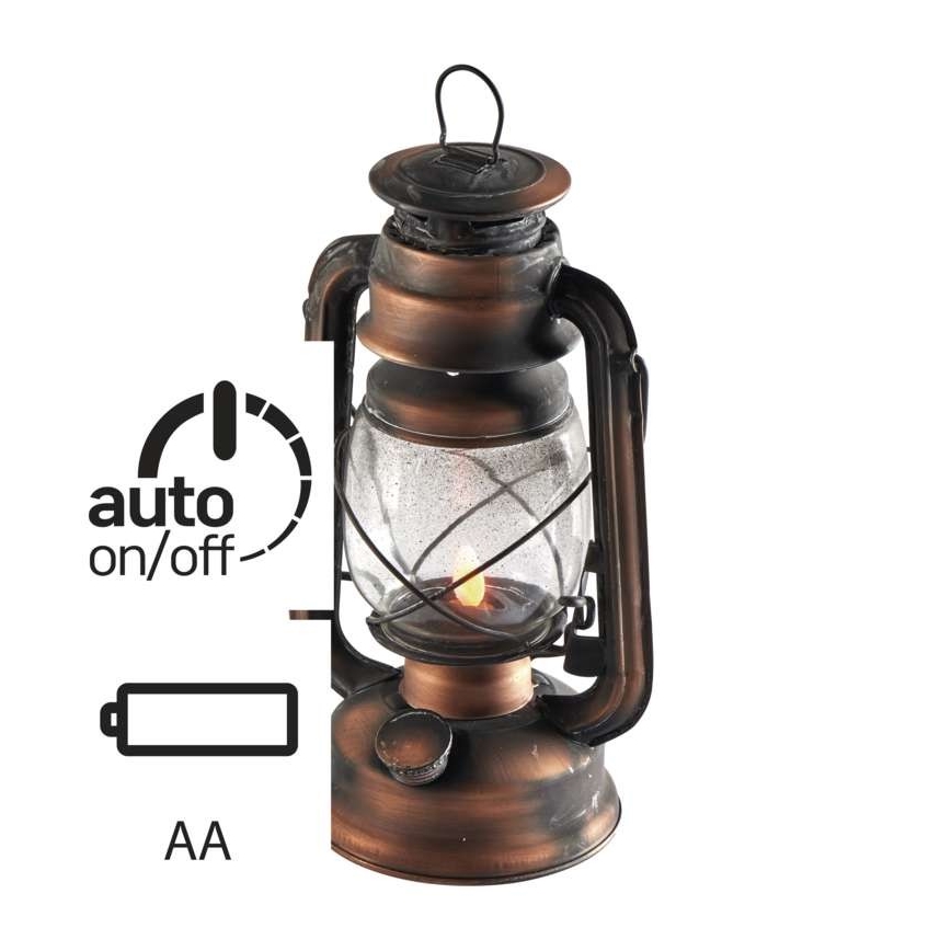 Lampe à pétrole LED décorative  VINTAGE 1xLED/1,5W/3xAA