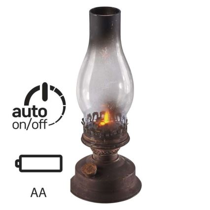Lampe à pétrole LED décorative VINTAGE 1xLED/1,5W/3xAA
