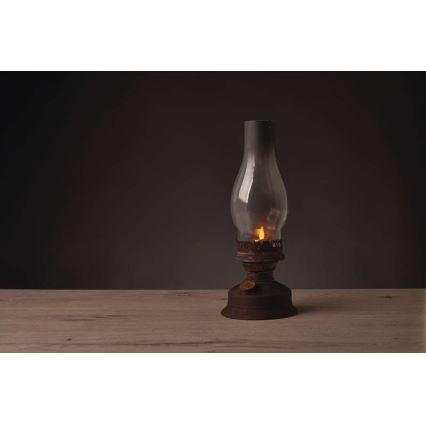 Lampe à pétrole LED décorative VINTAGE 1xLED/1,5W/3xAA